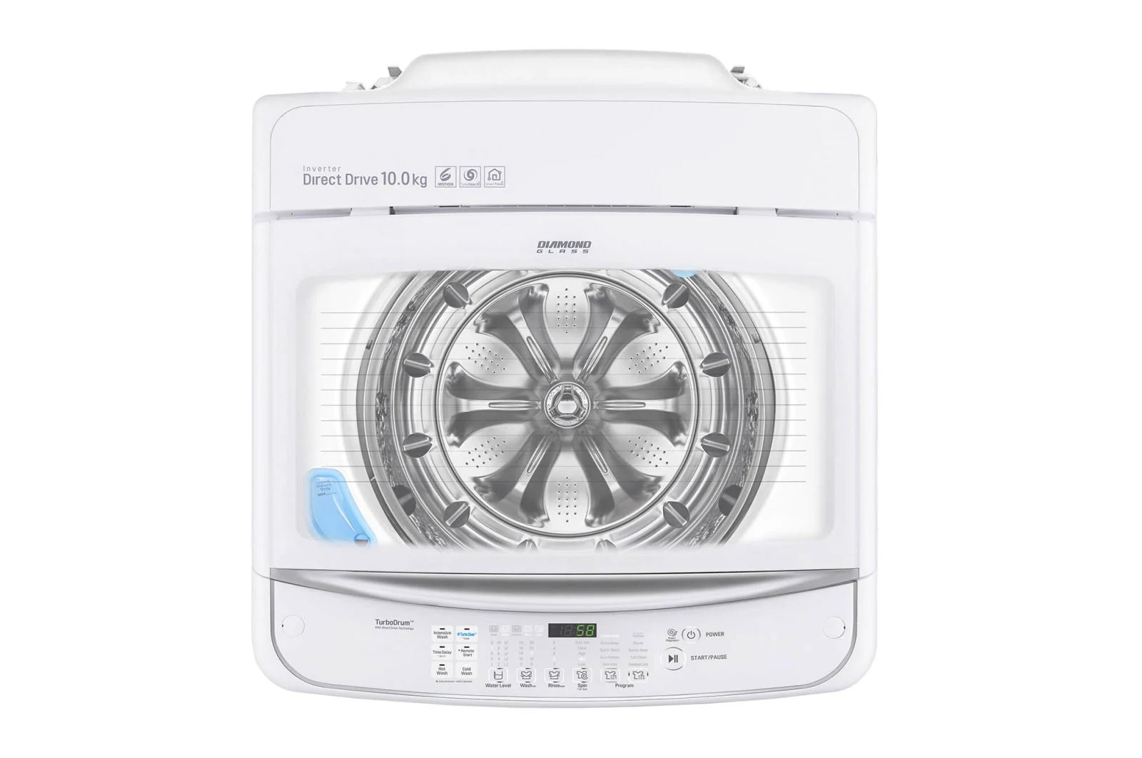 LG 10kg Top Load Washing Machine with TurboClean3D™, WTG1034WF