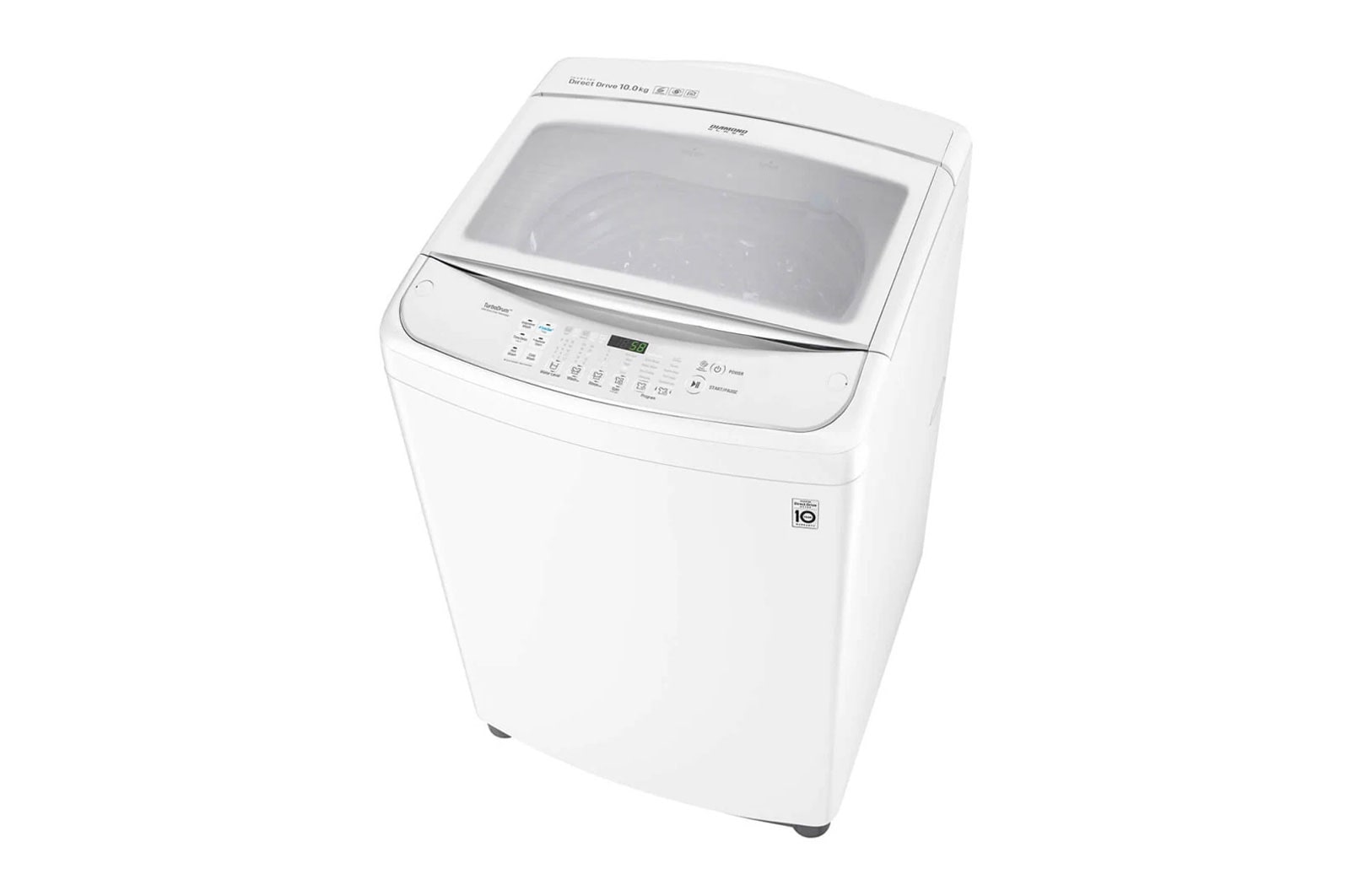 LG 10kg Top Load Washing Machine with TurboClean3D™, WTG1034WF