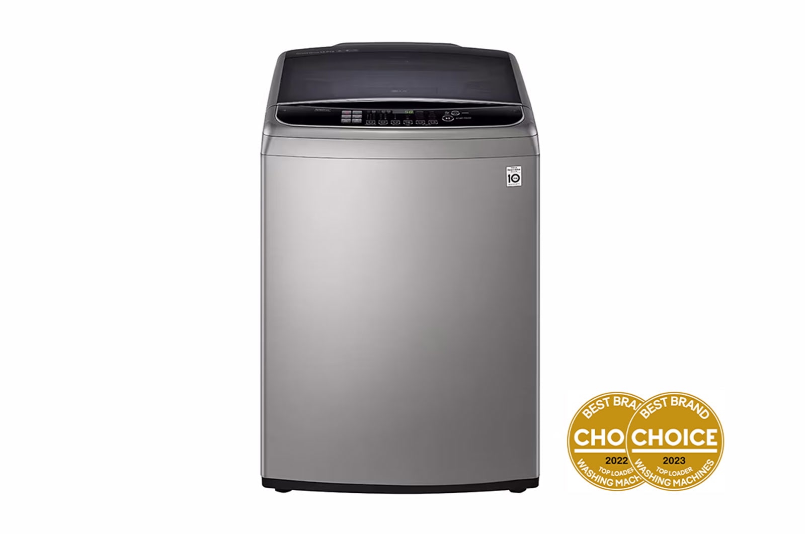 LG 14kg Top Load Washing Machine with TurboClean3D™ - Stone Silver Finish, WTG1434VHF