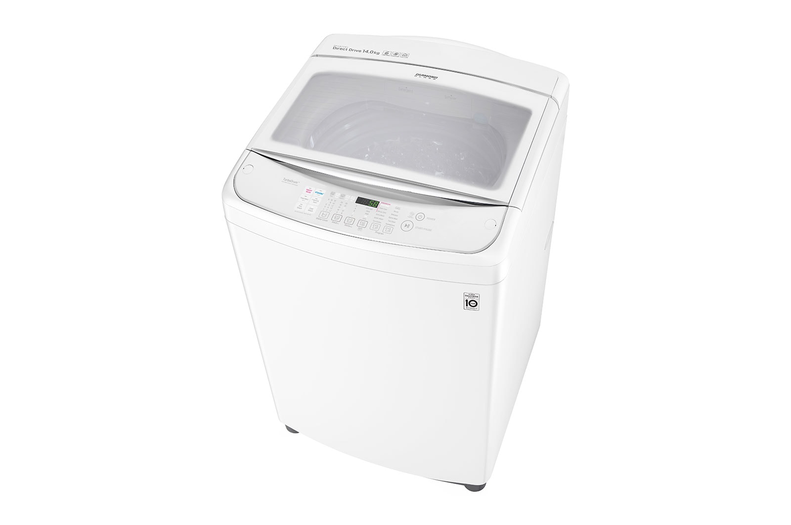 LG 14kg Top Load Washing Machine with TurboClean3D™, WTG1434WHF