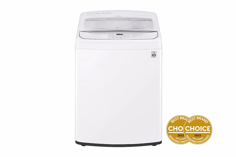 Front view of 14kg Top Load Washing Machine with TurboClean3D™ WTG1434WHF