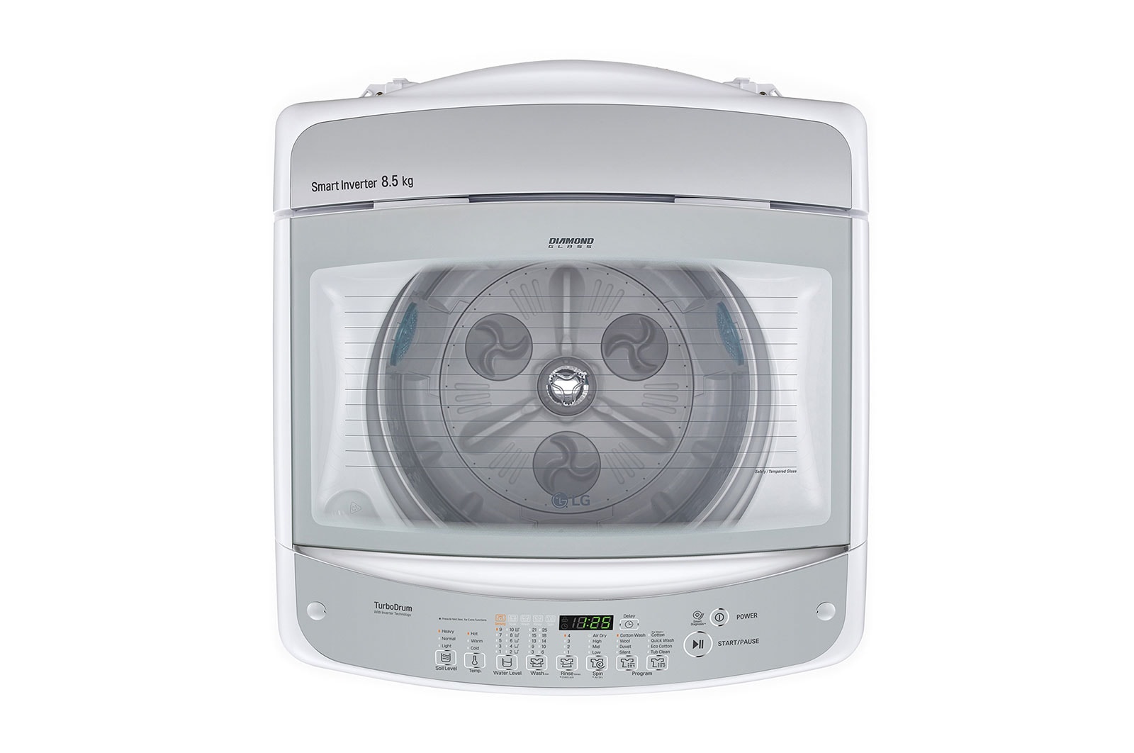 LG 8.5kg Top Load Washing Machine with Smart Inverter Control, WTG8520