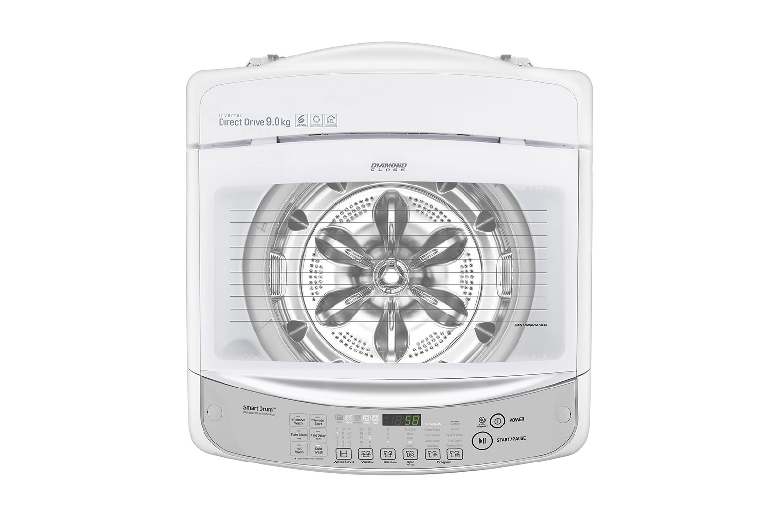 LG 9kg Top Load Washing Machine with 6 Motion Direct Drive & Smart THINQ™, WTG9032WF