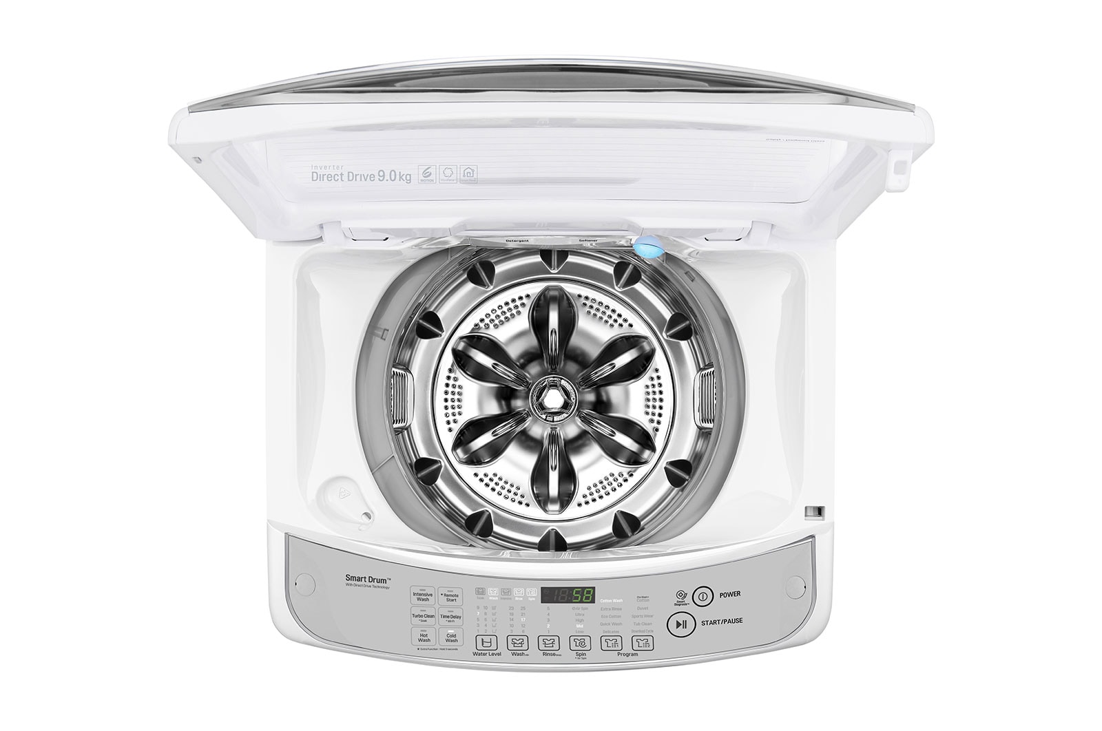 LG 9kg Top Load Washing Machine with 6 Motion Direct Drive & Smart THINQ™, WTG9032WF