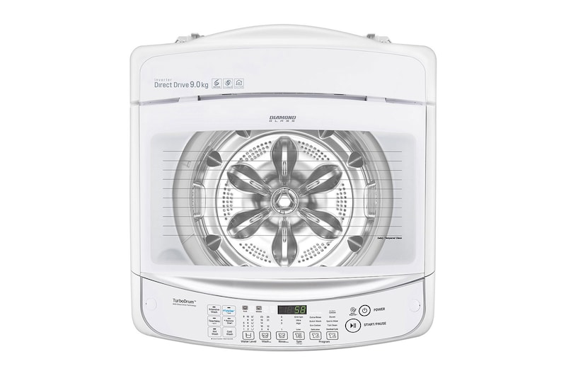 LG 9kg Top Load Washing Machine with TurboClean3D™, WTG9034WF