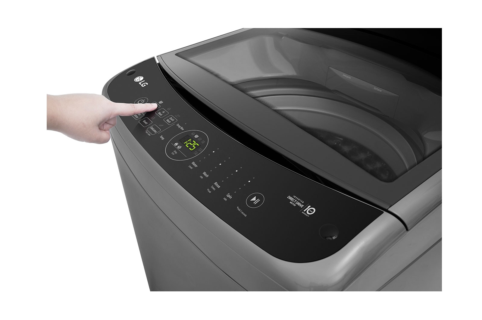 LG 9kg Series 3 Top Load Washing Machine with AI DD®  in Grey, WTL3-09G