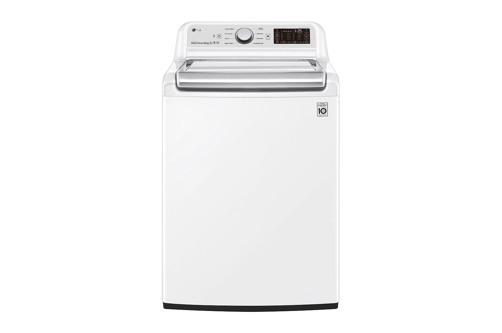 Front view of 12kg Top Load Washing Machine with TurboClean3D™ WTR1234WF