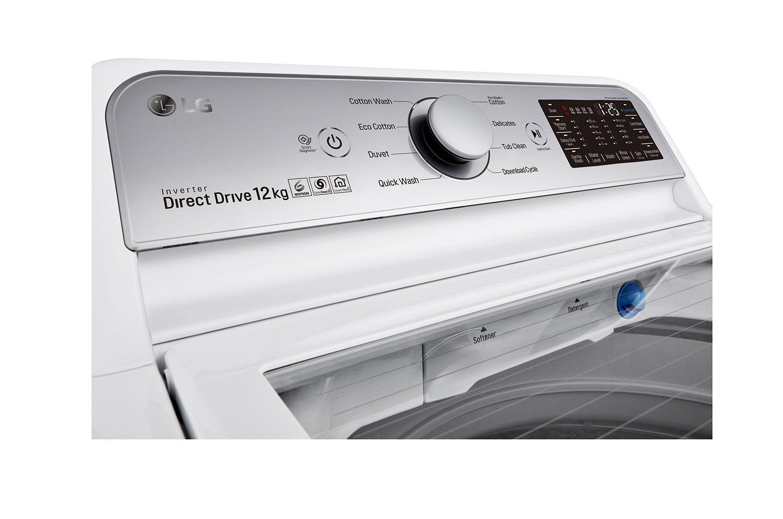 LG 12kg Top Load Washing Machine with TurboClean3D™, WTR1234WF