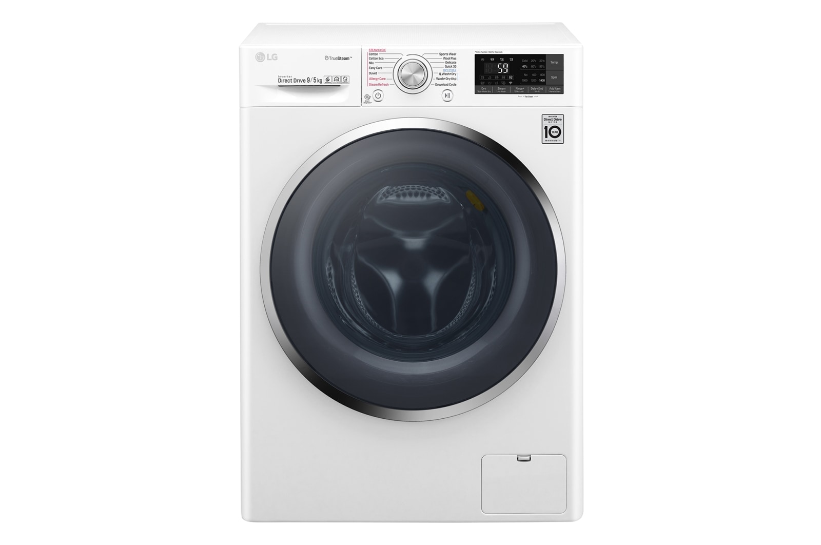 LG 9kg/5kg Front Load Washer Dryer Combo with True Steam®, WTW1409HCW