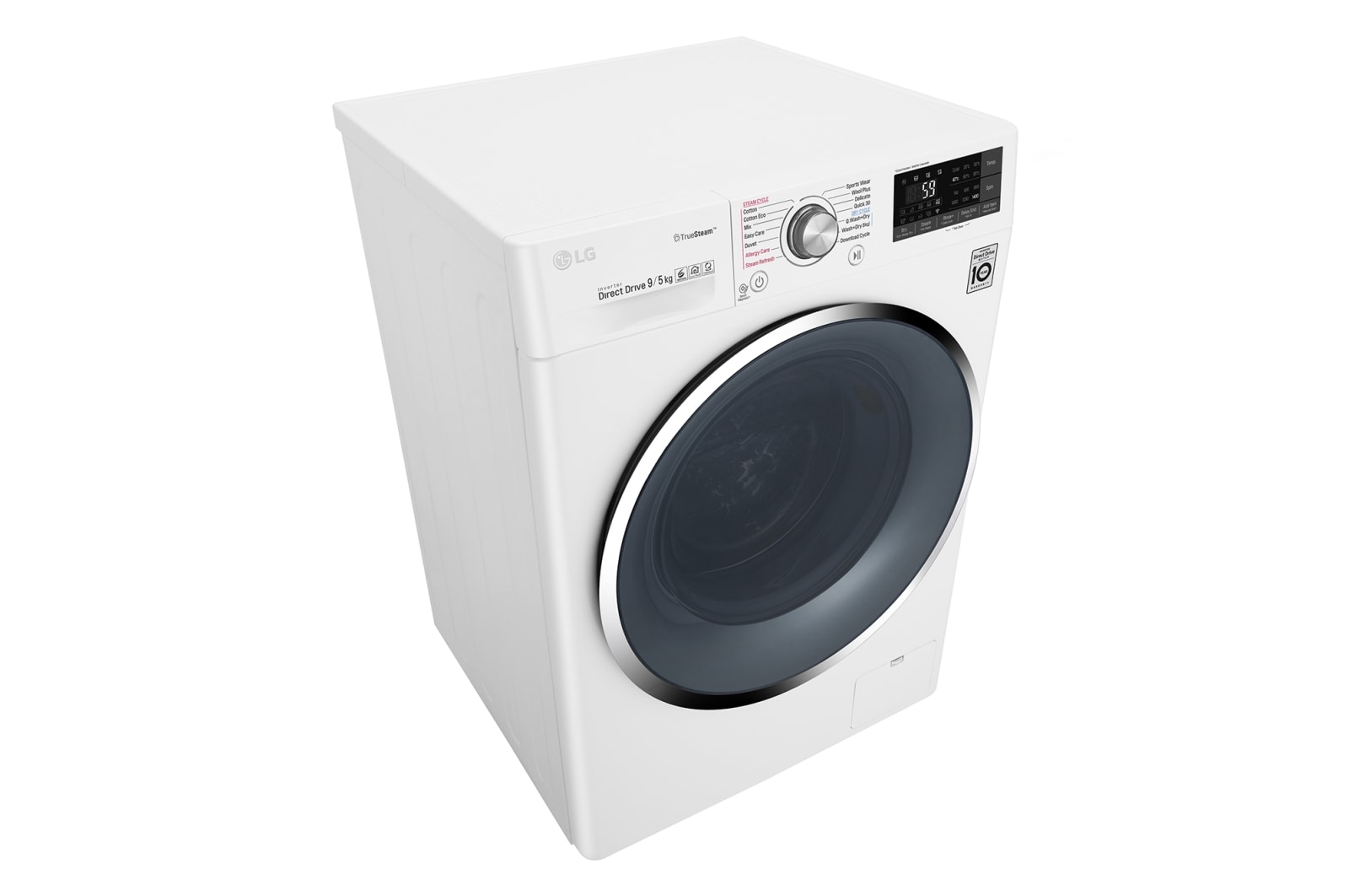 LG 9kg/5kg Front Load Washer Dryer Combo with True Steam®, WTW1409HCW