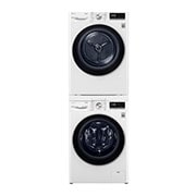 LG Series 10 Washing Machine, Dryer & Stacking Kit Pack, WV10-1410SW