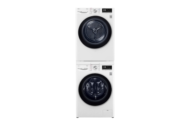 LG Series 10 Washing Machine + Dryer Stacking Kit, WV10-1410SW