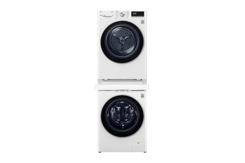 LG Series 10 Washing Machine + Dryer Stacking Kit, WV10-1410SW