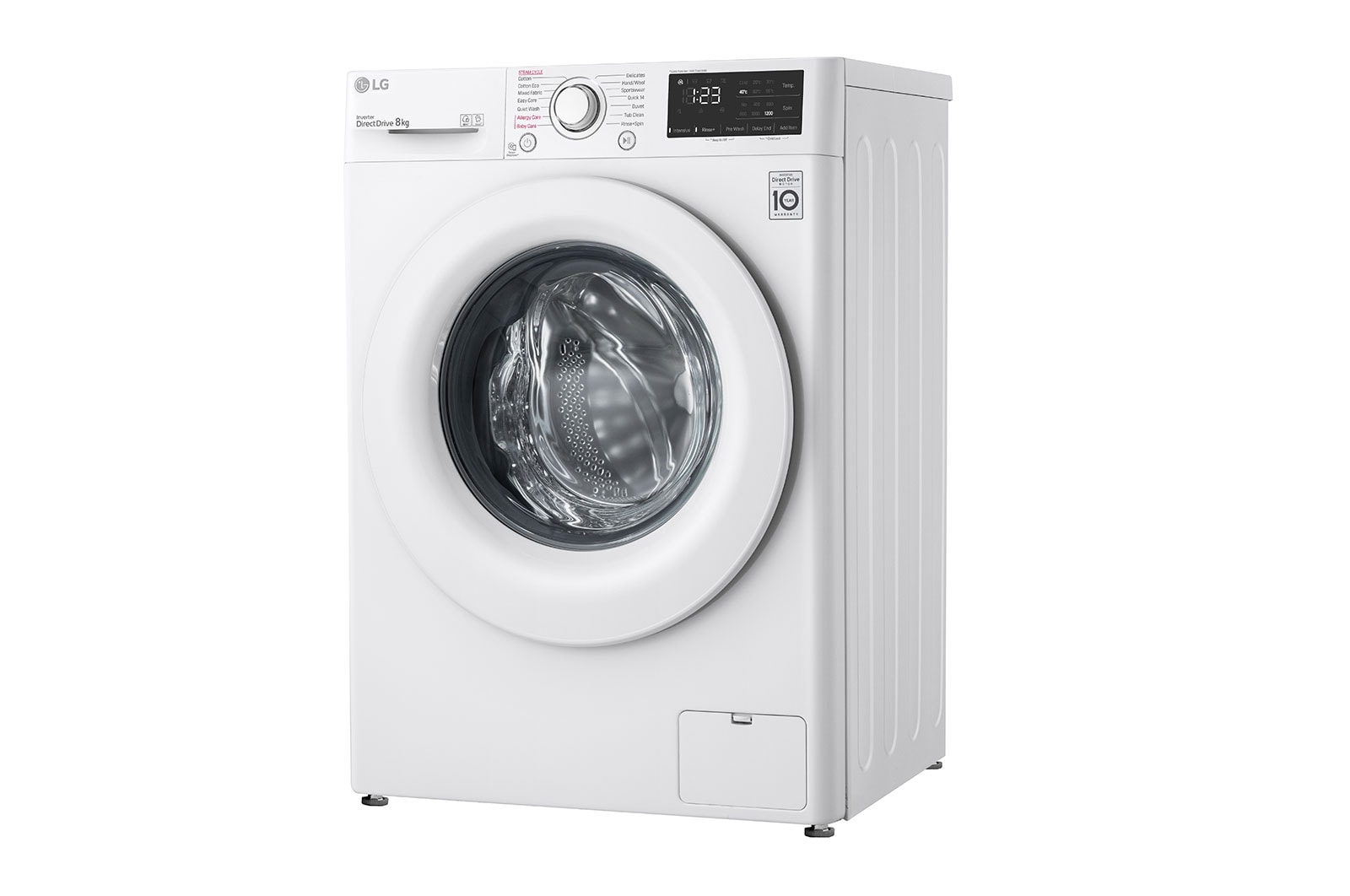 LG 8kg Front Loader Washing Machine with 6 Motion Direct Drive, WV3-1208W