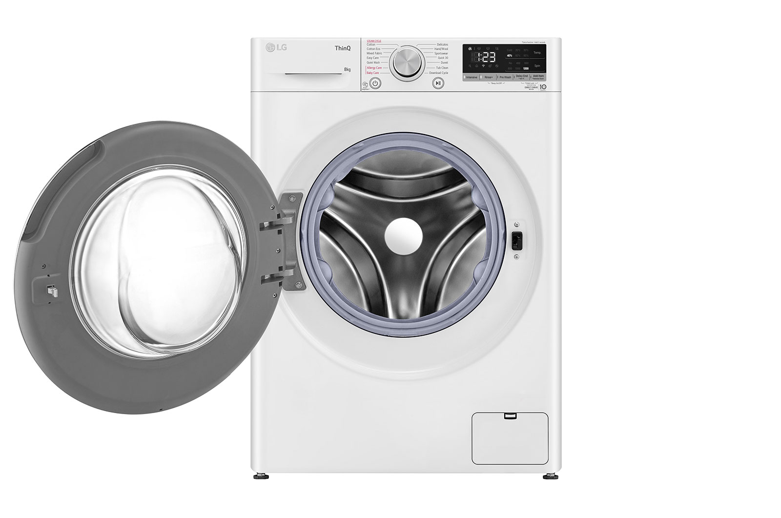 LG 8kg Series 5 Slim Front Load Washing Machine with Steam, WV5-1208W