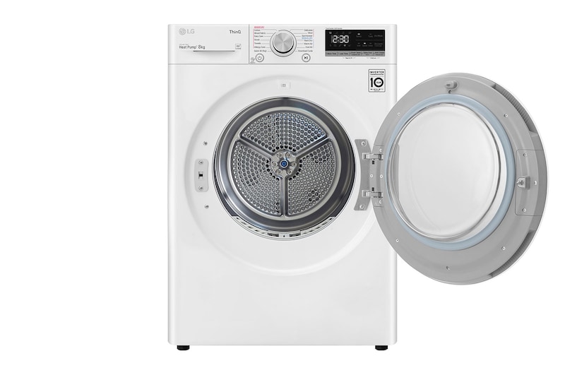 LG 8kg Series 5 Front Load Washing Machine + 8kg Heat Pump Dryer Stacking Kit Bundle, WV5-1408SW