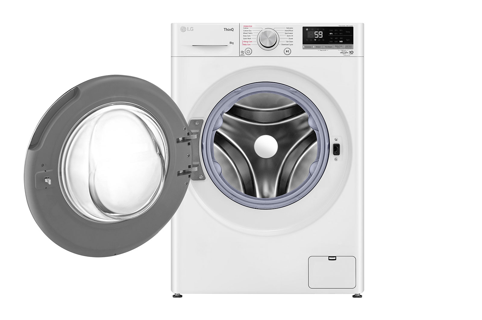 LG 8kg Series 5 Front Load Washing Machine with Steam, WV5-1408W