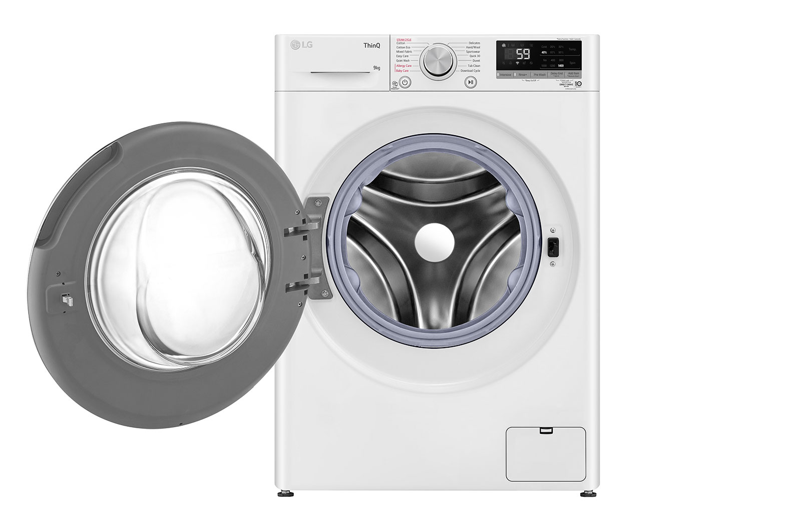 LG 9kg Series 5 Front Load Washing Machine with Steam, WV5-1409W