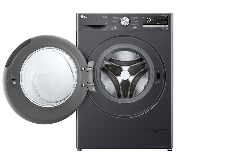 LG 10kg Series 6 Front Load Washing Machine + 10kg Series 5 Heat Pump Dryer Bundle - Grey Finish, WV6-1410SG