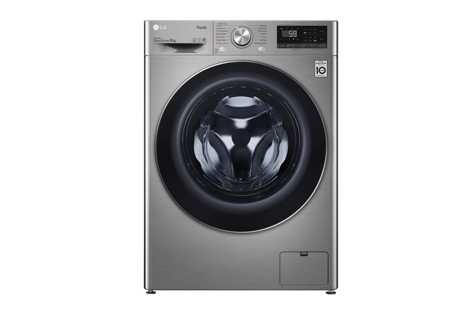 Front view of 8kg Front Load Washing Machine with Steam+ WV7-1208V