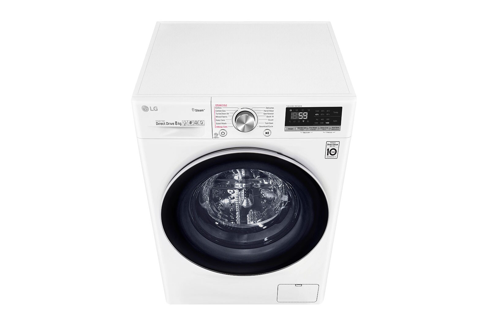 LG 8kg Front Load Washing Machine with Steam+, WV7-1408W
