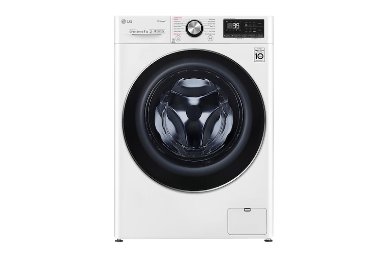 Front view of 8kg Front Load Washing Machine with Steam+ WV9-1408W