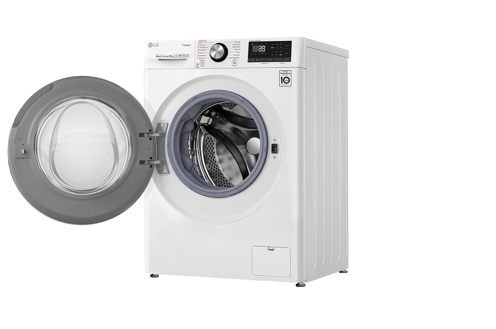 LG 8kg Front Load Washing Machine with Steam+, WV9-1408W