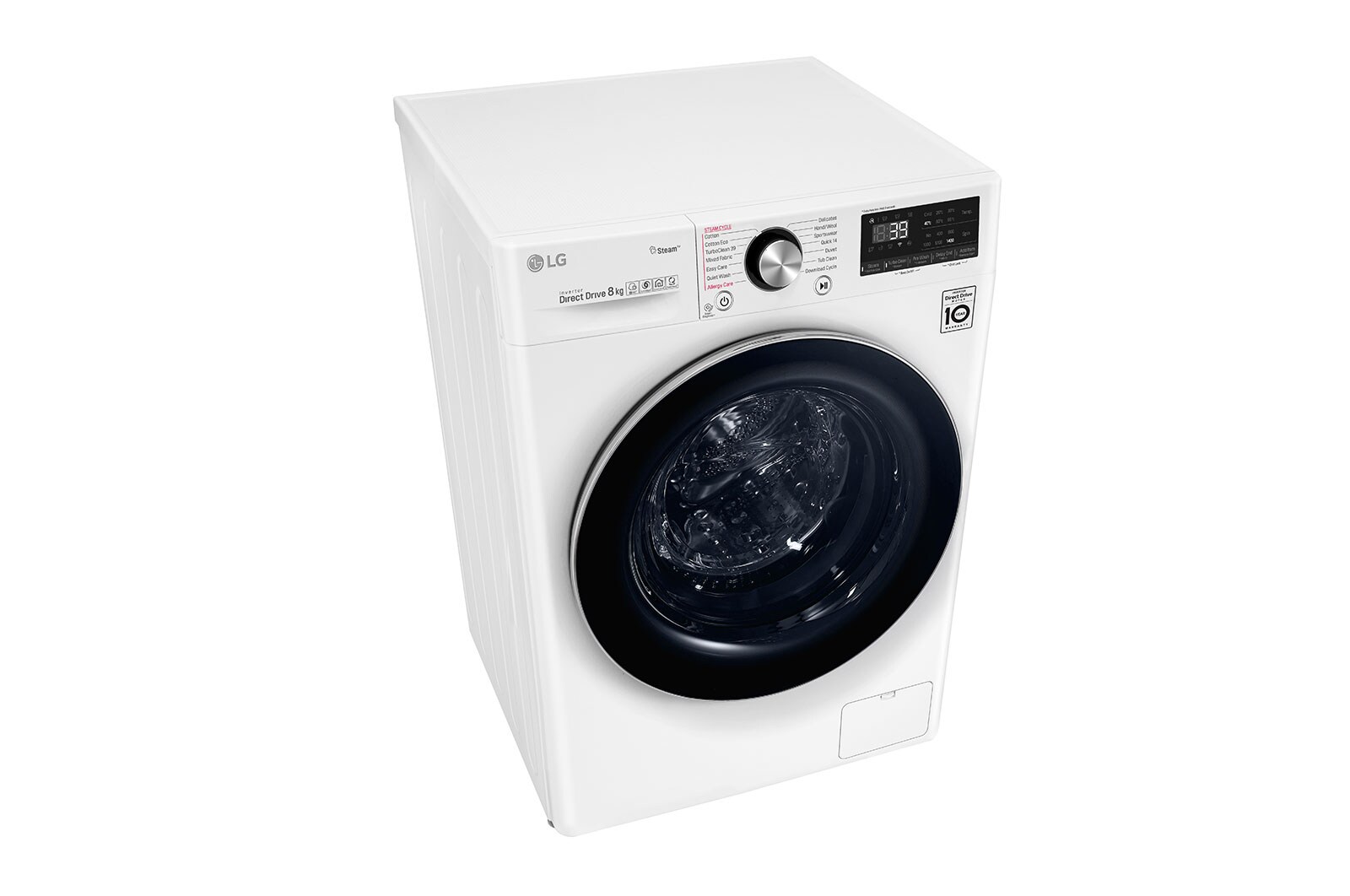 LG 8kg Front Load Washing Machine with Steam+, WV9-1408W