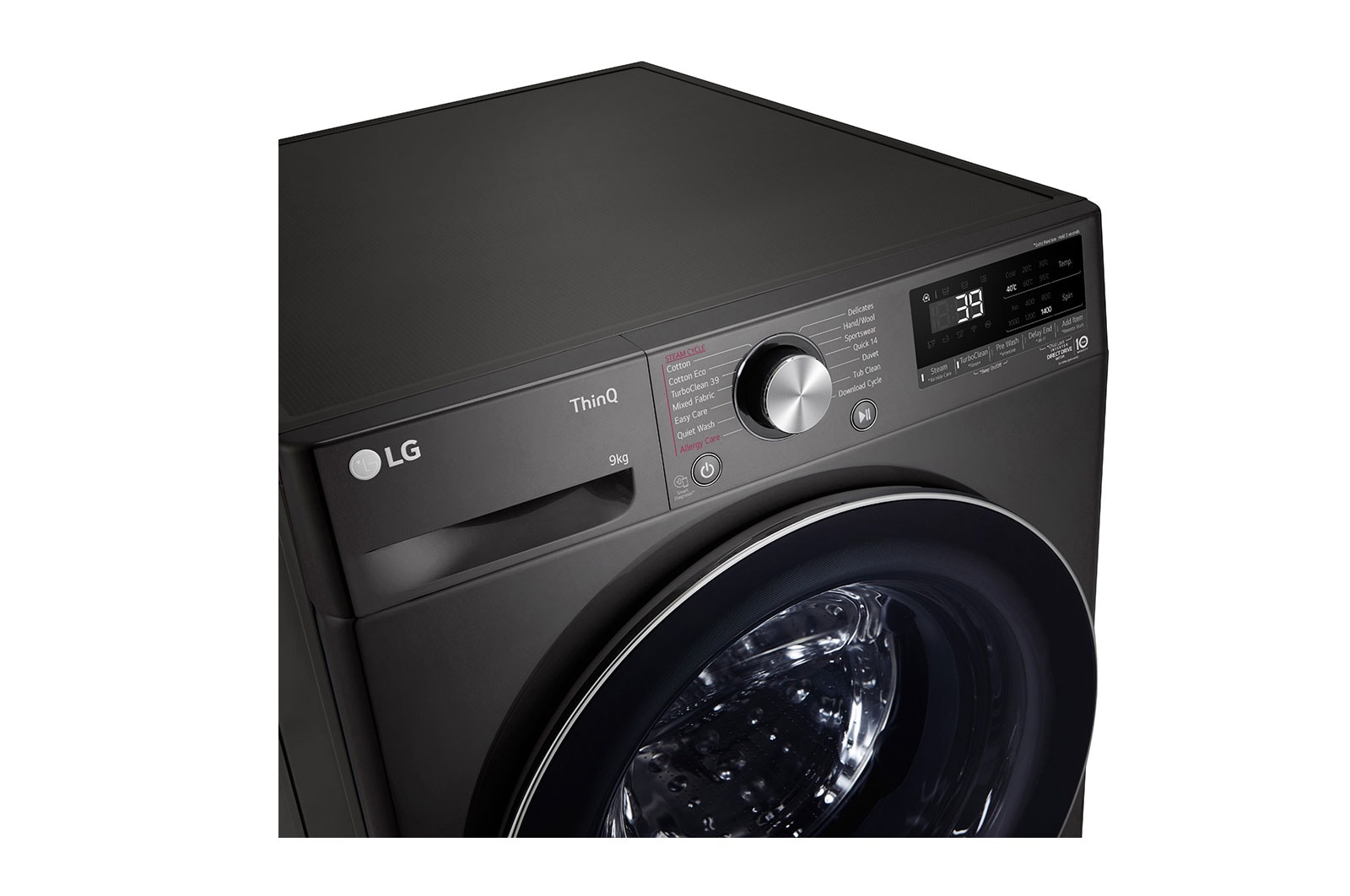 LG 9kg Series 9 Front Load Washing Machine with Steam+, WV9-1409B