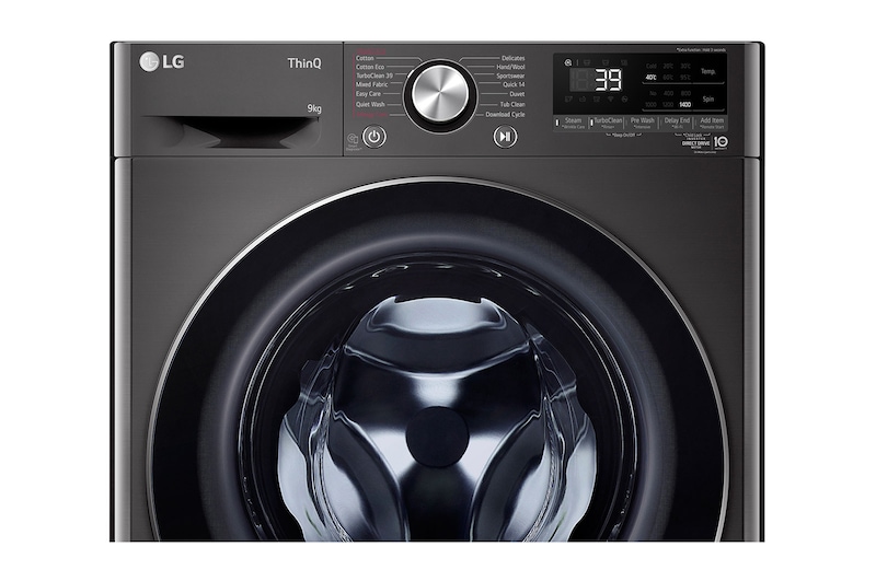 LG 9kg Series 9 Front Load Washer - Steam+, WV9-1409B