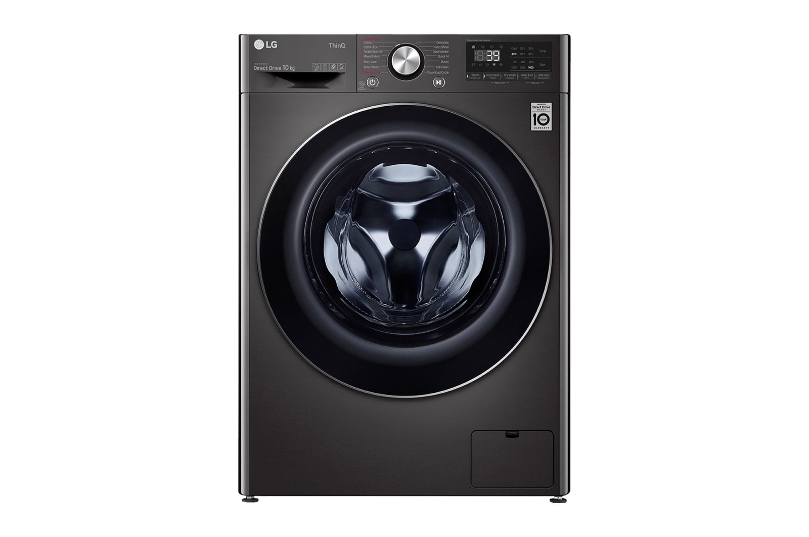 LG 10kg Series 9 Front Load Washing Machine with Steam+, WV9-1410B