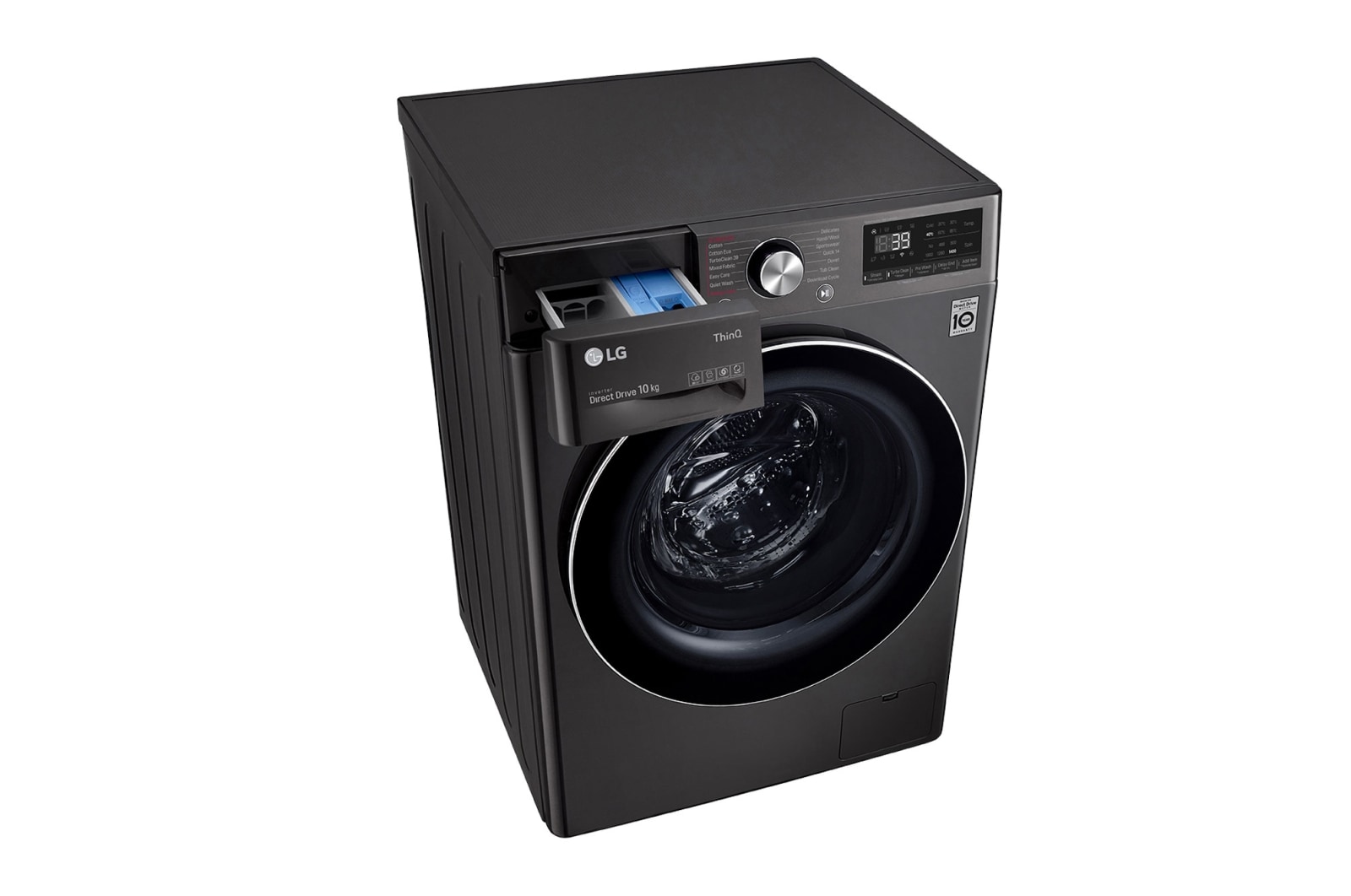 LG 10kg Series 9 Front Load Washing Machine with Steam+, WV9-1410B