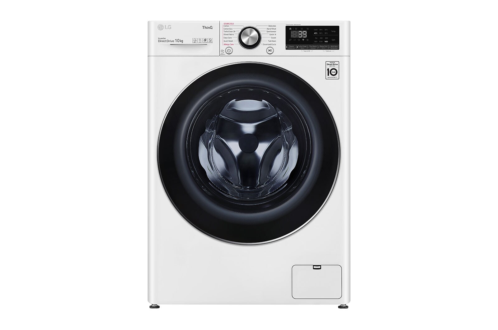 Front view of 10kg Series 9 Front Load Washer - Steam+ WV9-1410W