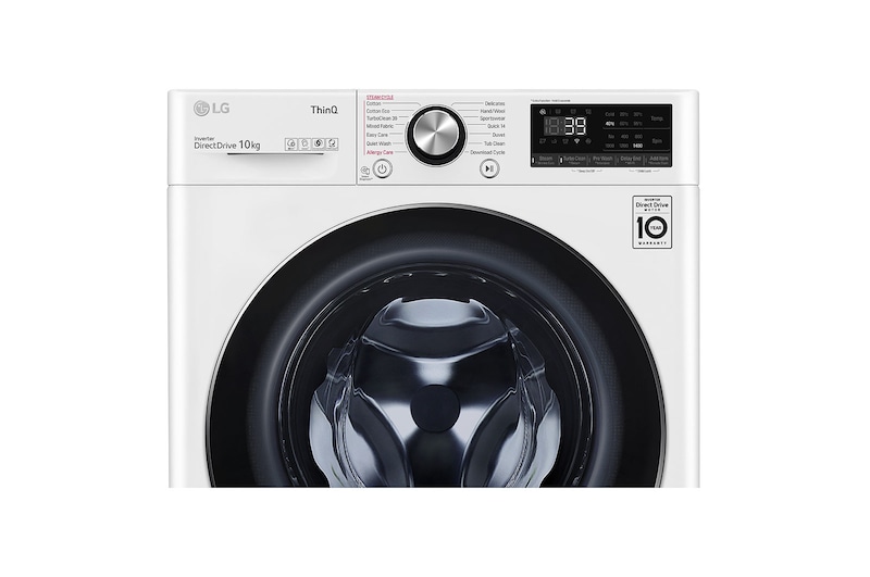 LG 10kg Series 9 Front Load Washer - Steam+, WV9-1410W