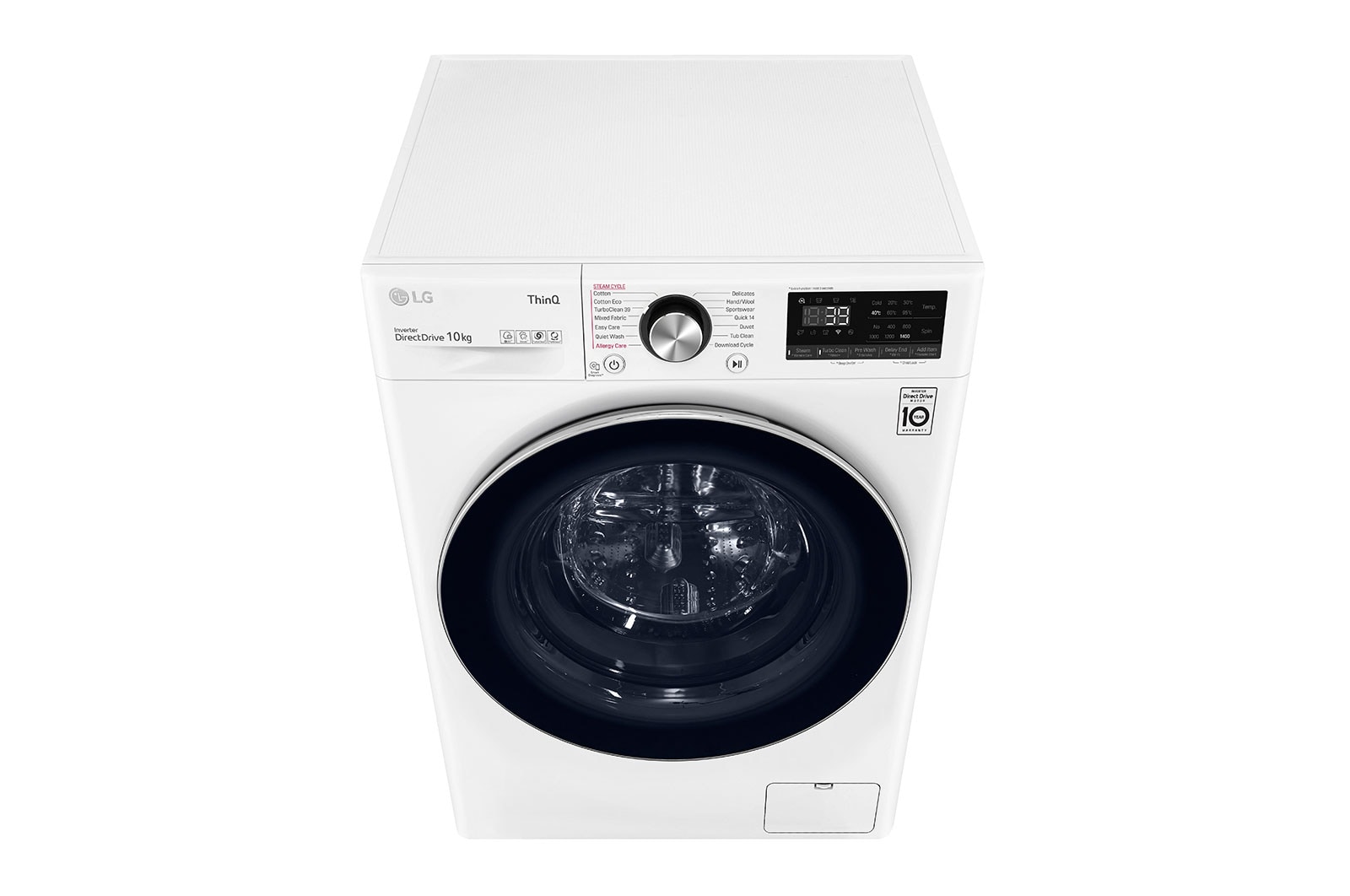 LG 10kg Series 9 Front Load Washer - Steam+, WV9-1410W