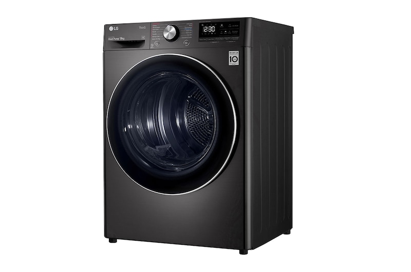 LG 12kg Series 9 Front Load Washing Machine + 9kg Heat Pump Dryer Stacking Kit Bundle, WV9-1412SB