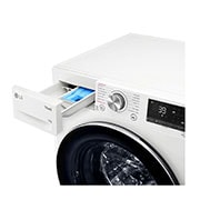 LG 10kg Series 9 Front Load Washing Machine + 9kg Heat Pump Dryer Stacking Kit Bundle, WV9-1610SW