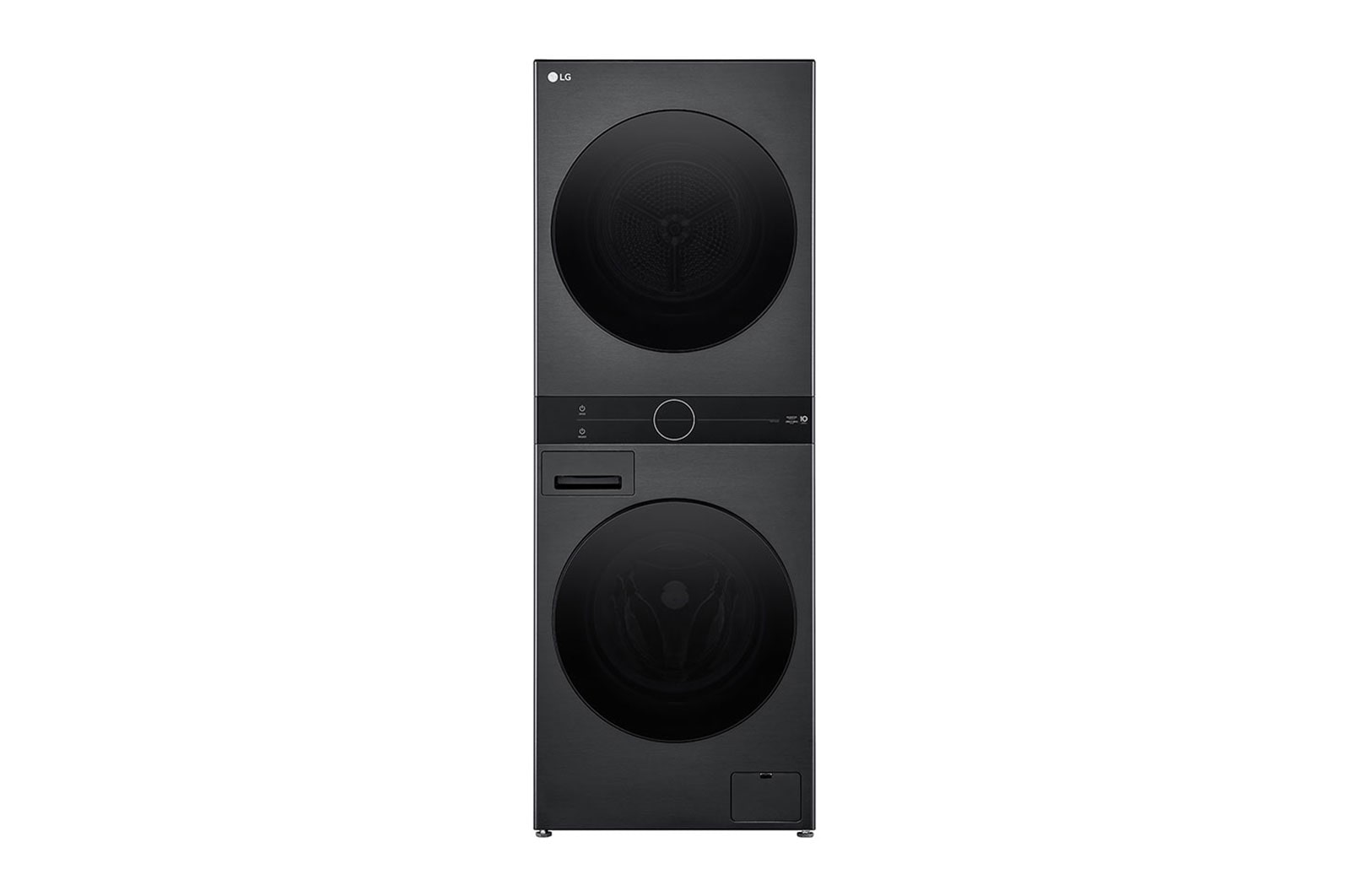 LG 12/9kg WashTower™ All-In-One Stacked Washer Dryer in Platinum Black, WWT-1209B