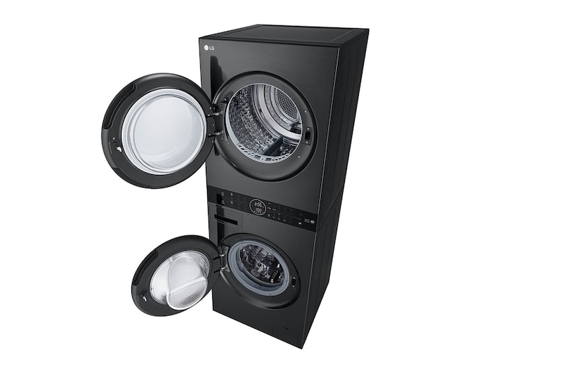 LG 12/9kg WashTower™ Stacked Washer Dryer Black, WWT-1209B