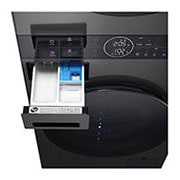 LG 12/9kg WashTower™ All-In-One Stacked Washer Dryer in Platinum Black, WWT-1209B