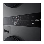 LG 12/9kg WashTower™ All-In-One Stacked Washer Dryer in Platinum Black, WWT-1209B