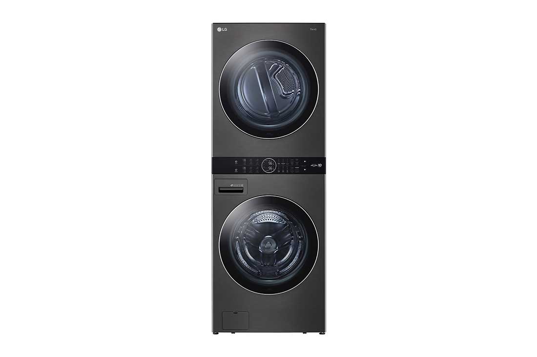 LG 17kg WashTower™ All-In-One Stacked Washer Dryer in Black Steel, WWT-1710B