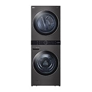 LG 17kg WashTower™ All-In-One Stacked Washer Dryer in Black Steel, WWT-1710B