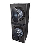 LG 17kg WashTower™ All-In-One Stacked Washer Dryer in Black Steel, WWT-1710B