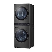 LG 17kg WashTower™ All-In-One Stacked Washer Dryer in Black Steel, WWT-1710B