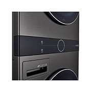 LG 17kg WashTower™ All-In-One Stacked Washer Dryer in Black Steel, WWT-1710B