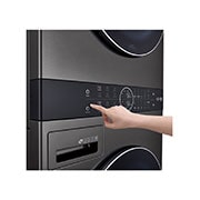 LG 17kg WashTower™ All-In-One Stacked Washer Dryer in Black Steel, WWT-1710B