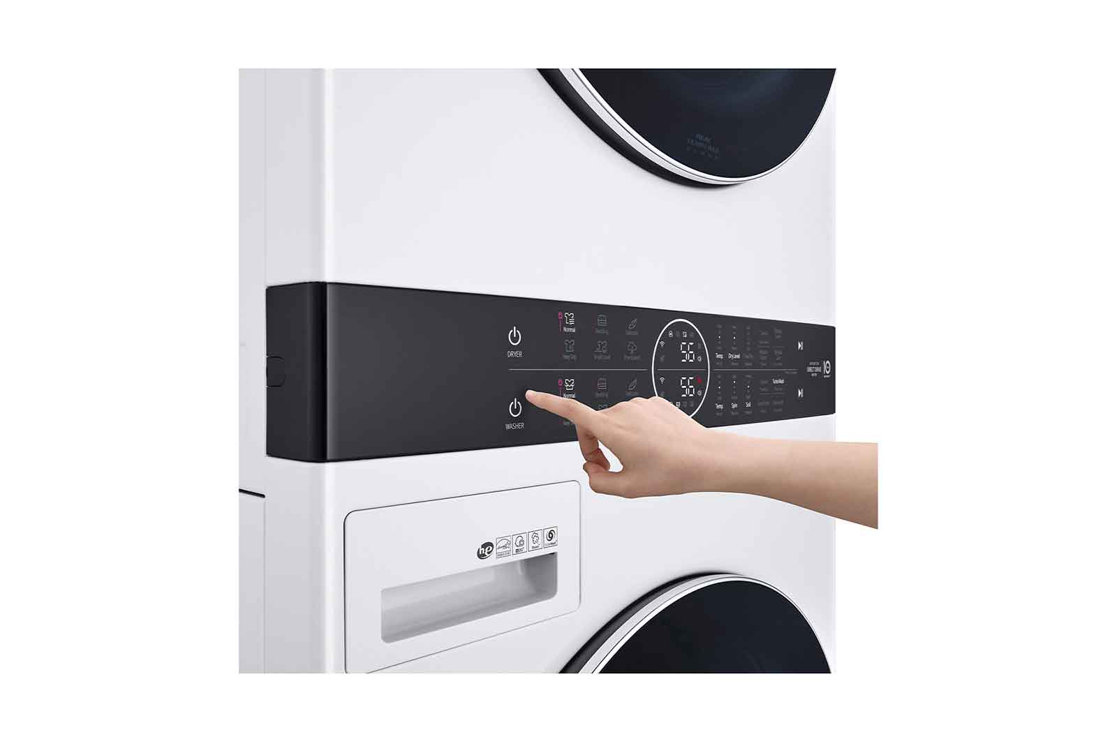 LG 17kg WashTower™ Stacked Washer Dryer White, WWT-1710W