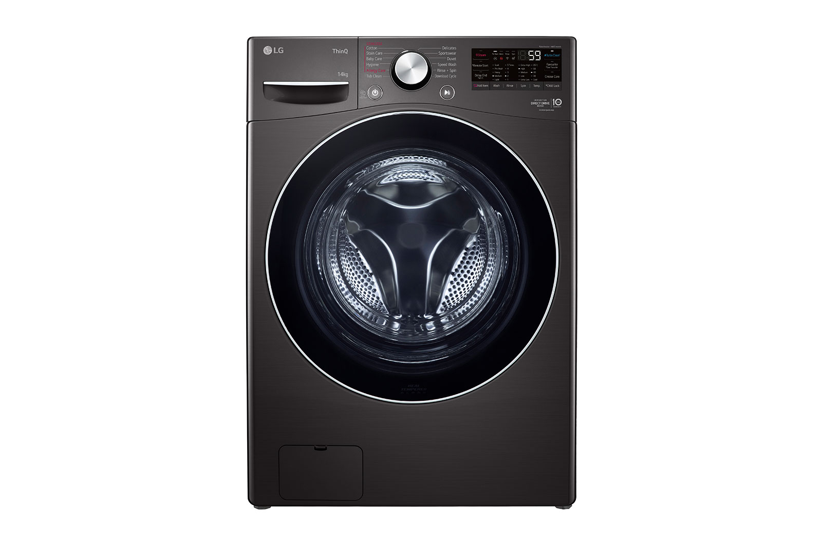 LG 14kg XL Capacity Front Load Washing Machine with Steam+, WXL-1014B