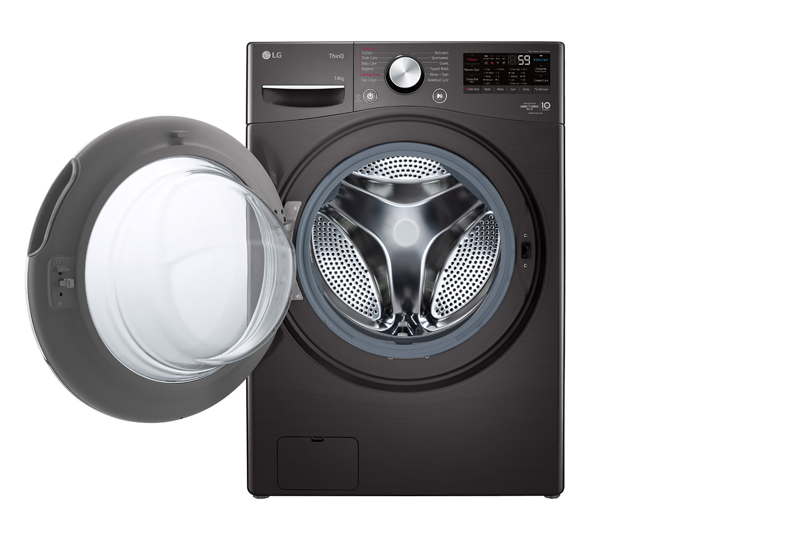 LG 14kg XL Capacity Front Load Washing Machine with Steam+, WXL-1014B